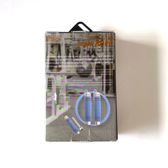 Melissa Gorga 0.5 lb Weighted Jump Rope
Blue Color - Picture 2 of 2